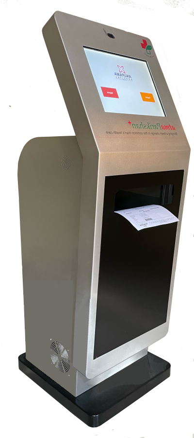 SwaSeva Hospital registration kiosk